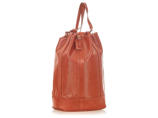 Louis Vuitton Brown Epi Randonnee PM Marrom