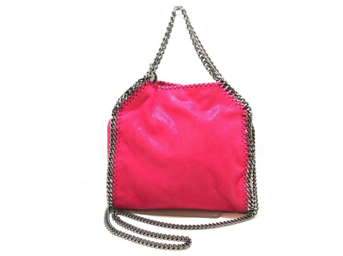 Stella Mc Cartney Stella McCartney Falabella Fuschia Leather  ref.303996