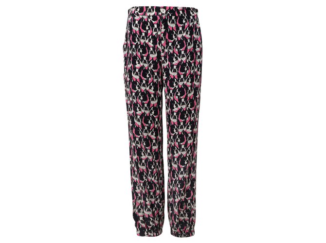 gucci print trousers