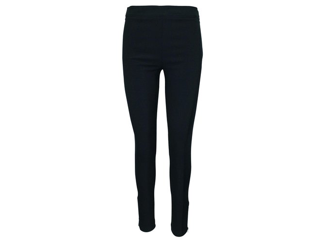 Burberry Classic Black Elastic Pants with Zippers  ref.304178