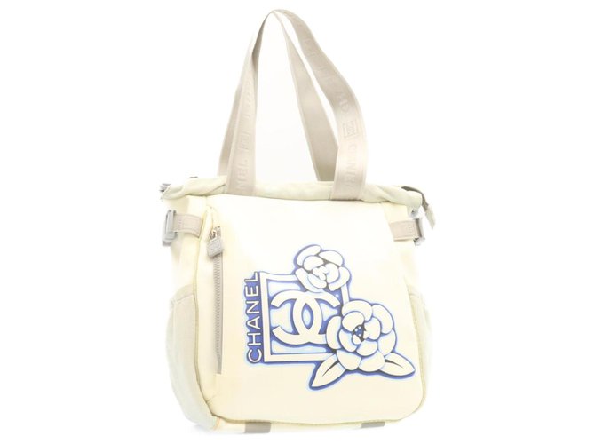 Bolso de mano Chanel Blanco Sintético  ref.304252