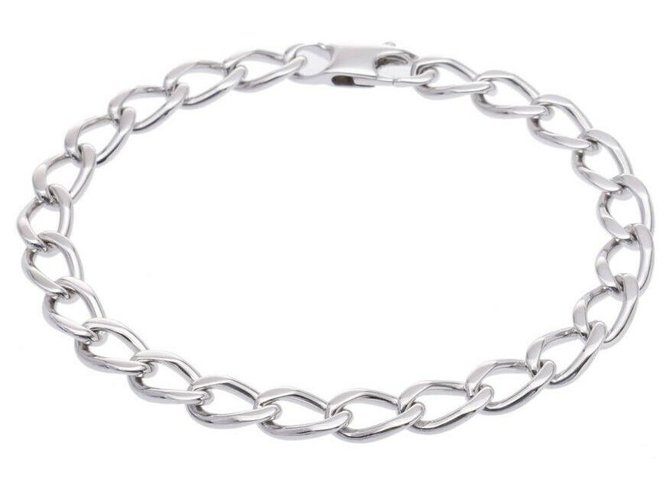 Chanel bracelet Silvery White gold  ref.304254