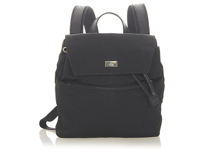 Gucci Black Canvas Backpack