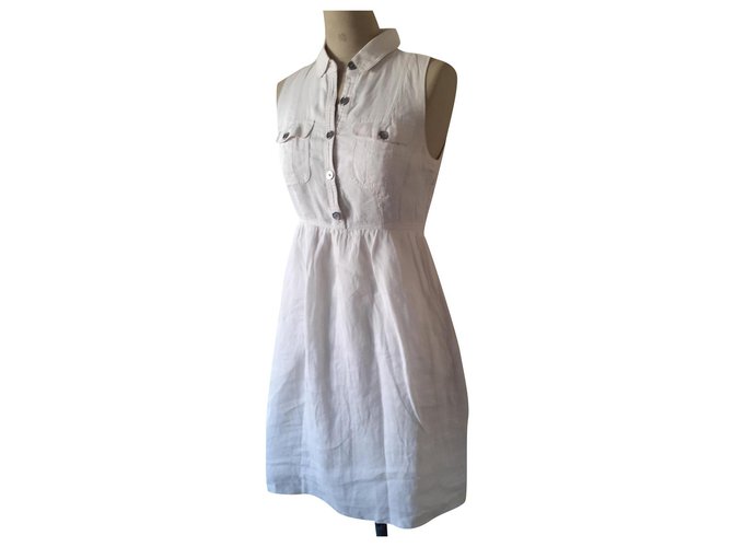 Burberry Dresses White Cotton  ref.304540