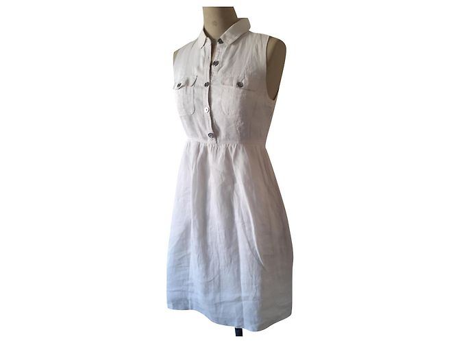 Vestido Burberry Rummy de algodón blanco