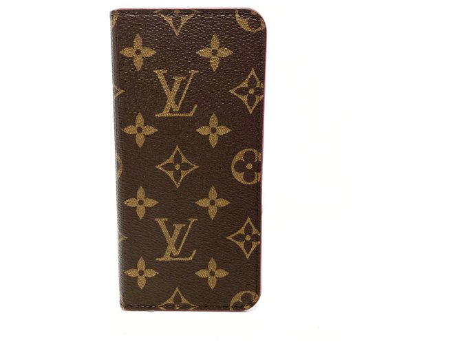Capa iphone Louis Vuitton Marrom Lona ref.304678 - Joli Closet