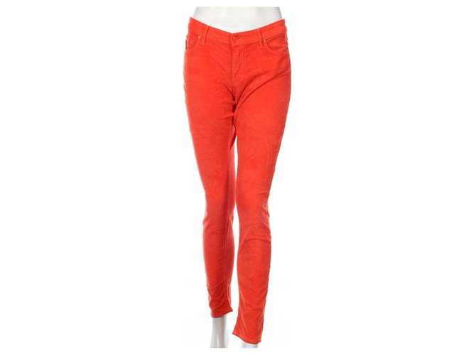 Mother Jeans Orange Cotton  ref.304784