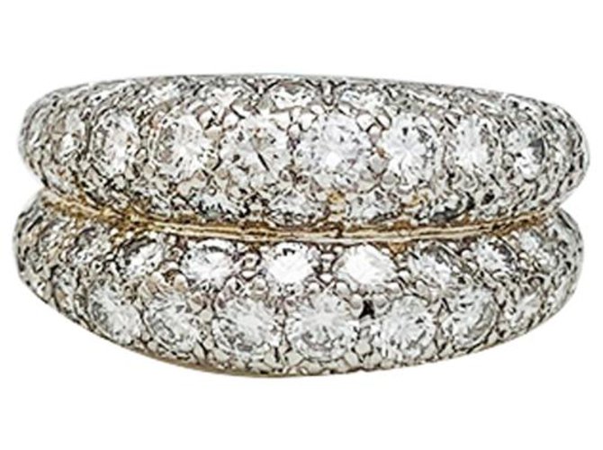 Cartier ring yellow gold, platinum and diamonds.  ref.304799