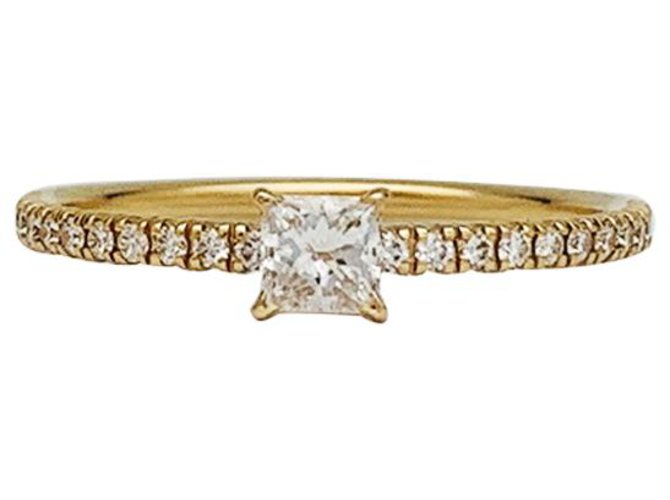 Anello Cartier "Etincelle" in oro giallo e diamanti.  ref.304800