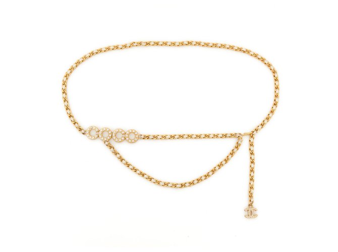 Chanel COCO T80/85 PEARLS CHAINS Golden  ref.304877