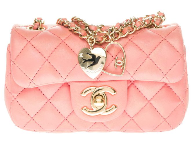 Timeless Chanel Handbags Pink Leather  ref.304897