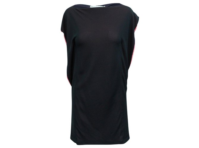 Balenciaga Black/Pink Shift Dress Cotton  ref.304996
