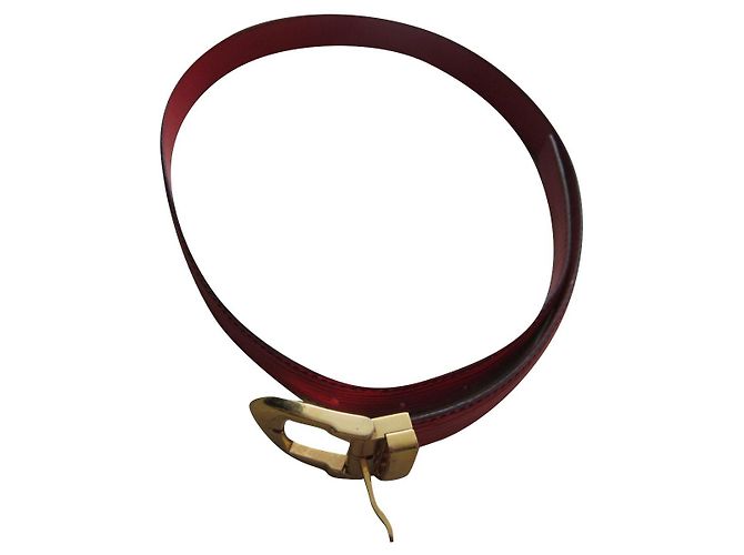 Louis Vuitton Epi Ledergürtel Rot Gold Golden