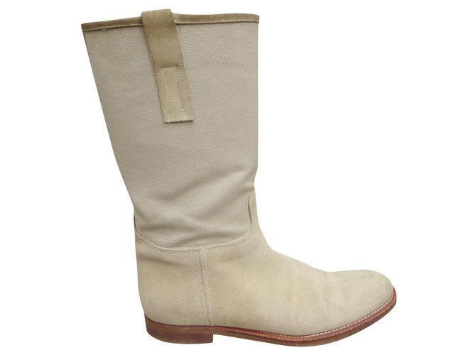 Church's p boots 38,5 Beige Cloth Deerskin  ref.305015