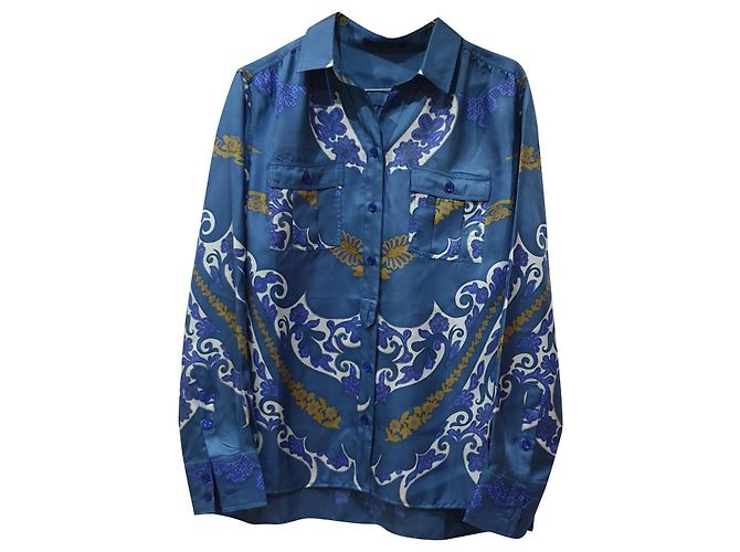 Etro camicia seta multicolor paisley Multicolore