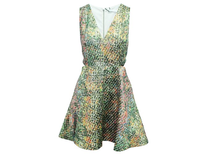 Alice + Olivia Metallisches mehrfarbiges Kleid Polyester  ref.305448