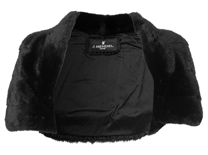 J. Mendel Cropped Bolero Black Cotton  ref.305592