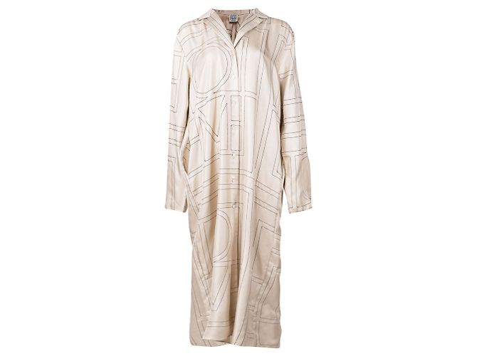 Autre Marque TOTEME Anet Monogramm Kleid