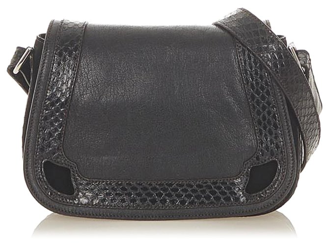 Cartier Black Marcello De Cartier Leather Crossbody Bag Pony-style calfskin  ref.305700