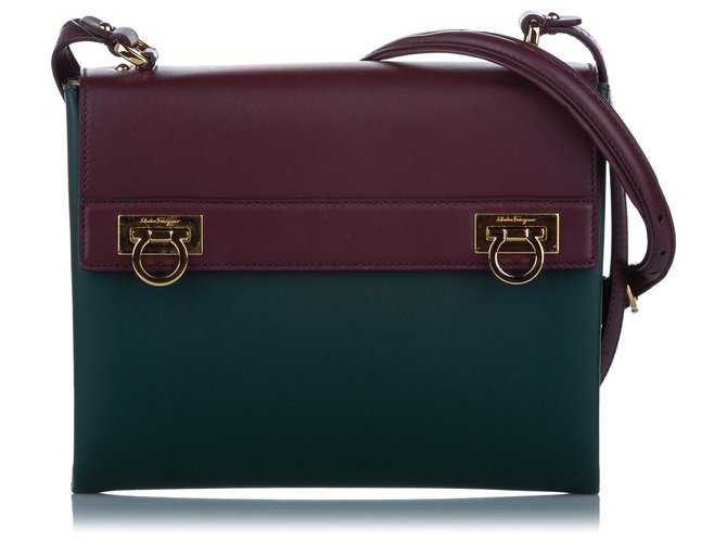 Salvatore ferragamo green online bag