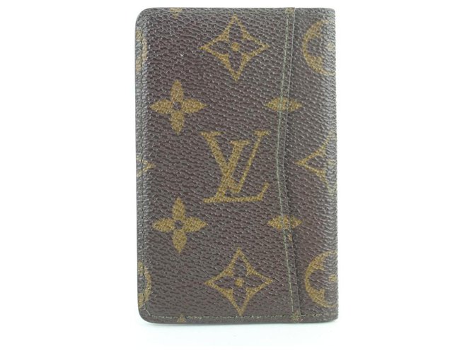 Louis Vuitton Monogram Porte Cartes Card Holder Wallet Case