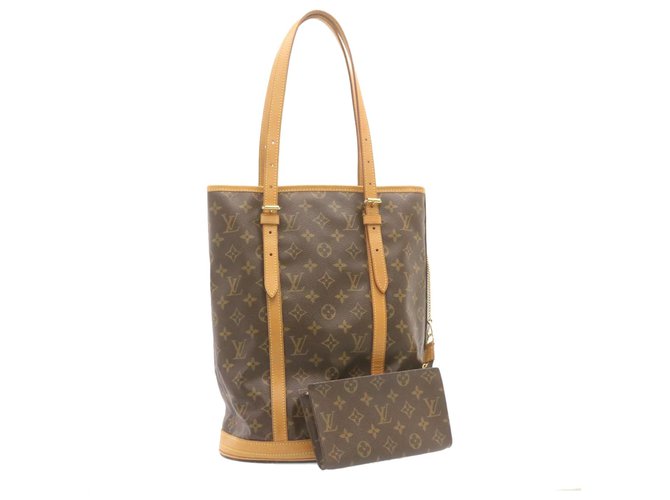 Louis Vuitton Bucket Brown Cloth  ref.306429