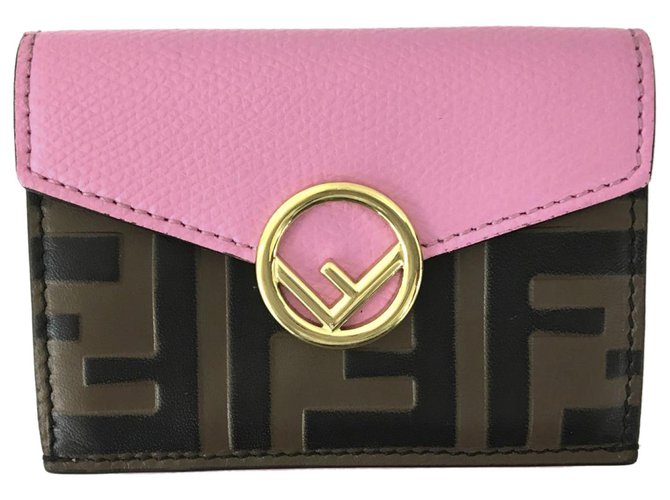 pink fendi wallet