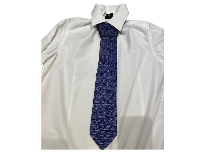 Cravatta Lanvin mai indossata Blu 