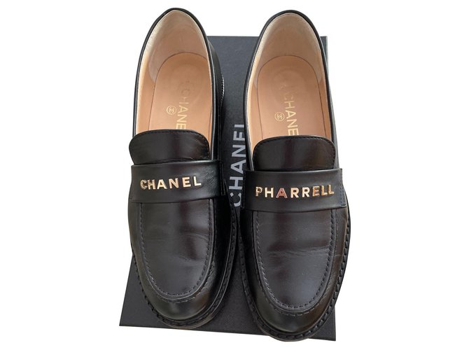 Cambon Chanel farell Nero Pelle  ref.306649
