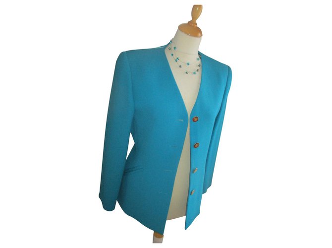 Autre Marque Jackets Turquoise Wool  ref.306651