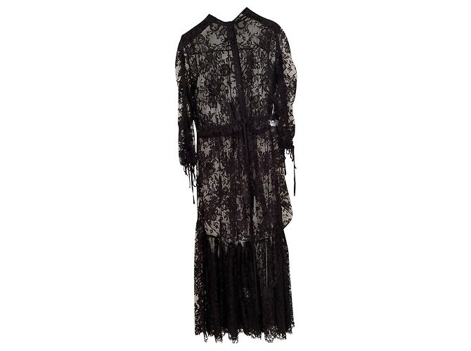 Vestido Alexander McQueen de algodón negro