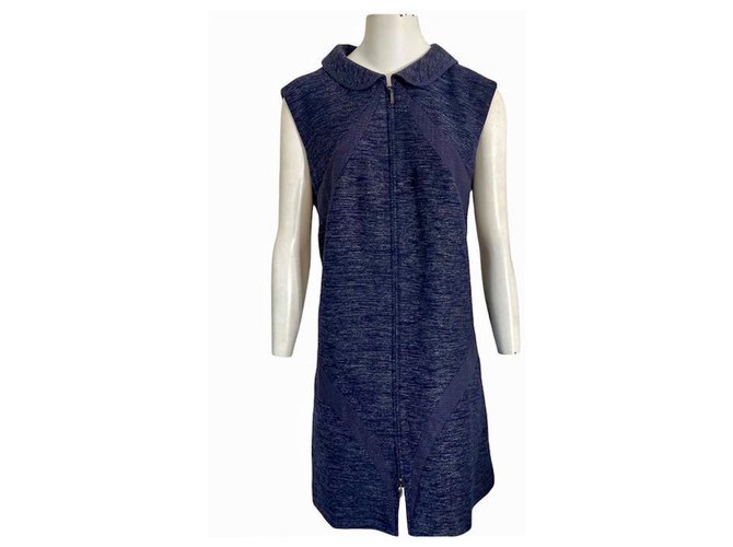 Chanel Dresses Blue Cotton  ref.306720
