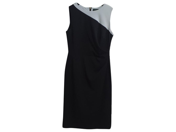 Ralph Lauren Dresses Black White Polyester Elastane  ref.306723