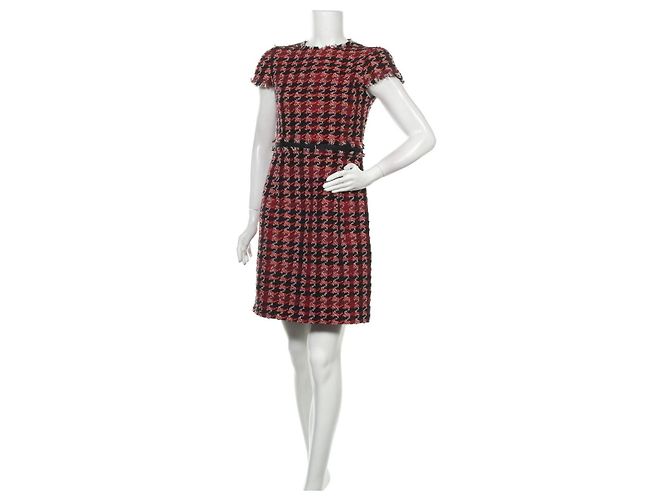 Vestido de tweed y algodón Hobbs Multicolor