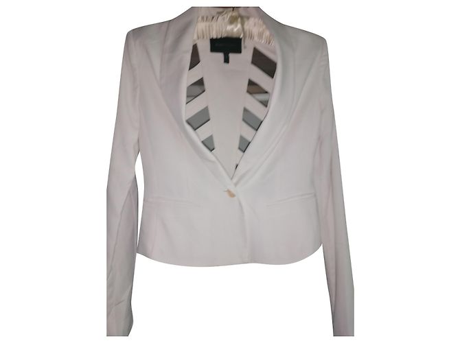 Bcbg Max Azria Kurze Jacke Eggshell XS Aus weiß