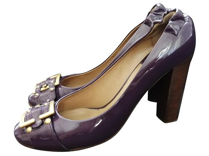 Chloé Leather Pumps Purple Size 41