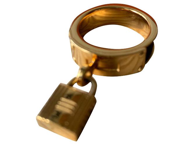 Kelly Hermès Anelli Nero D'oro Pelli esotiche