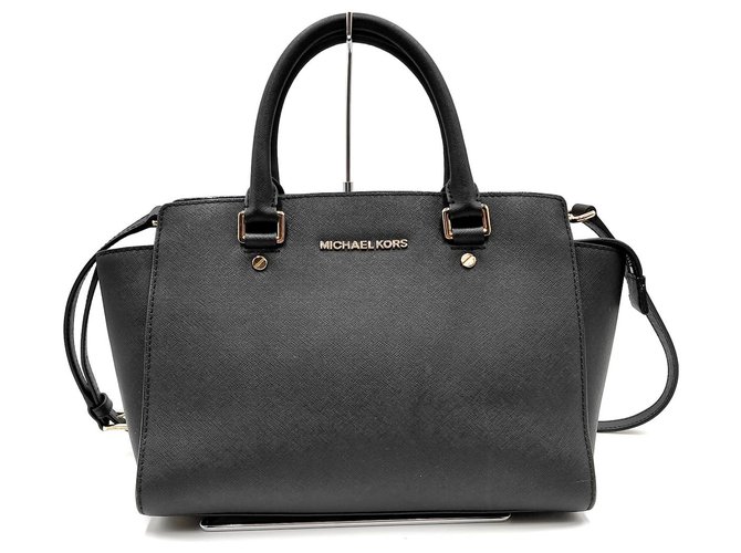 Bolso Michael Kors Negro Cuero  - Joli Closet