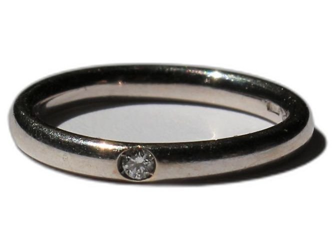 Pomellato Lucciole Ring aus Weißgold mit Diamant Größe 49 Silber