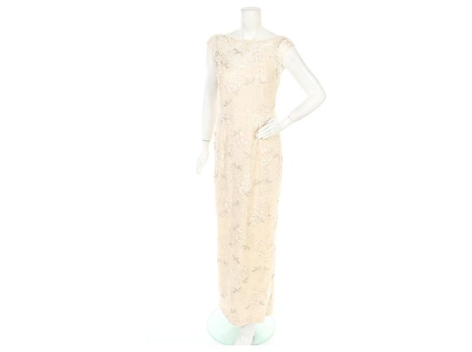 Lauren Ralph Lauren Maxikleid aus Spitze Beige