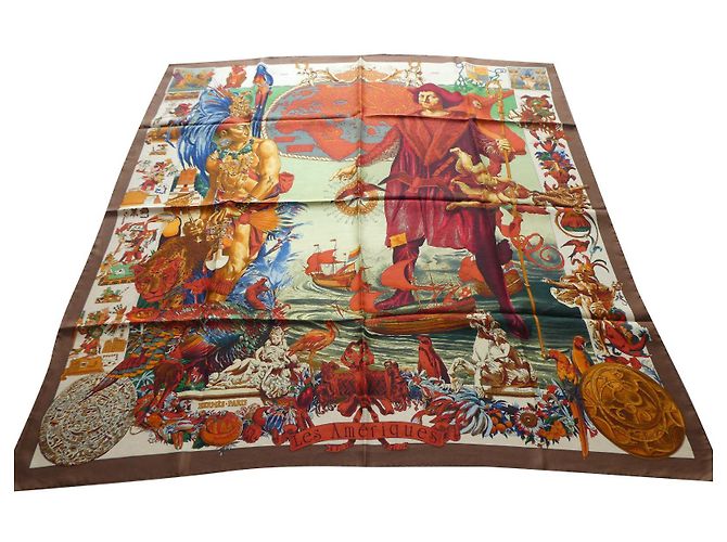 hermès square "columbus" com sua caixa