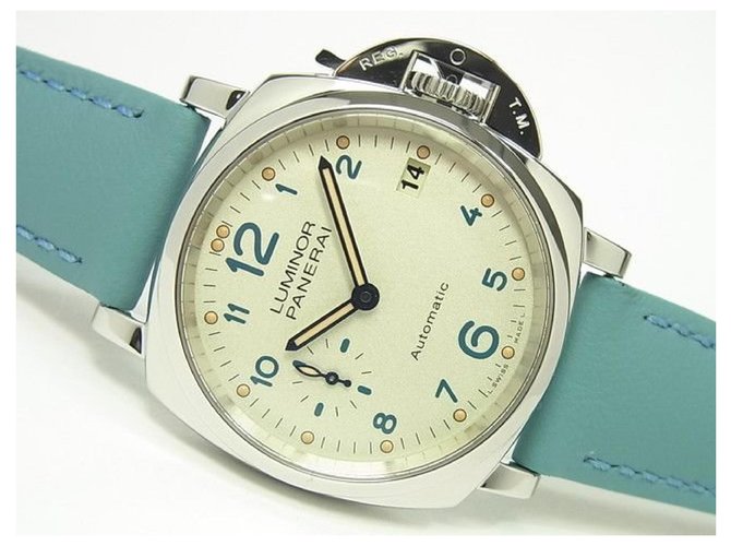 PANERAI Luminor Due 3 DAY'S Acciaio 38 MM PAM00903 Genuine goods Mens Blue Steel  ref.307658