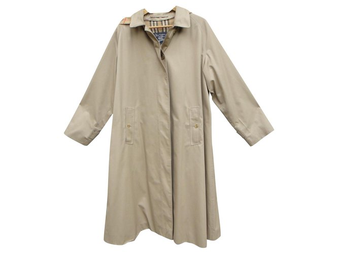 Burberry Damen Regenmantel Vintage t 46 Beige Baumwolle  ref.307682