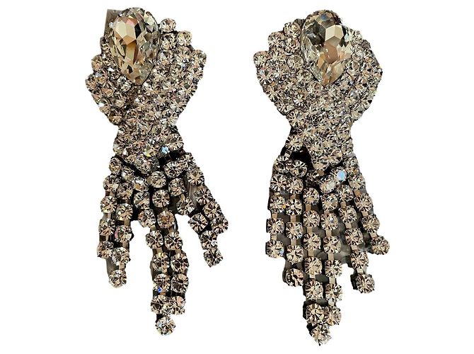 Pendientes de corazón de cristal Alessandra Rich
