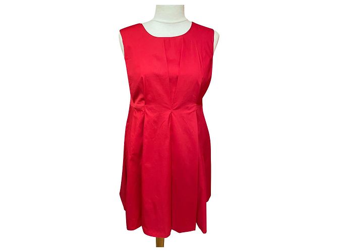 Vestido Agnès b. de algodón rojo Talla 40 Roja