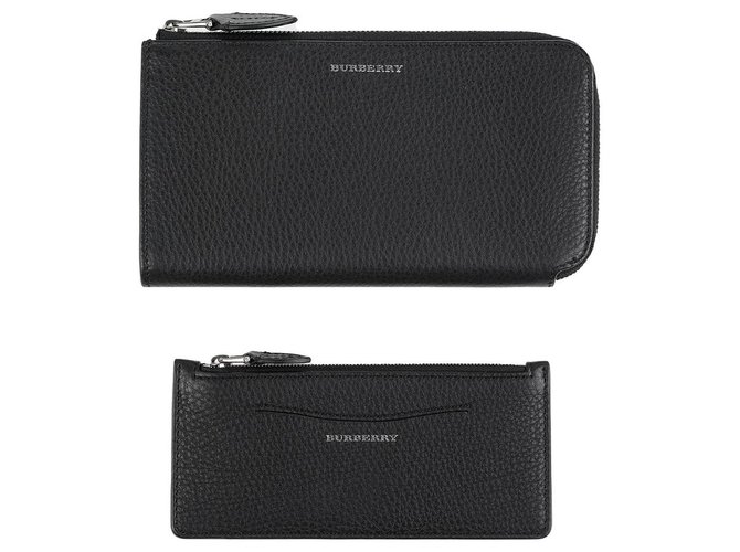 Burberry Wallets Black Leather  ref.307861