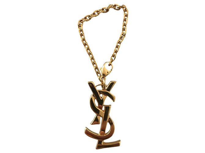 Yves Saint Laurent Bag charms Gold hardware Metal  ref.307902