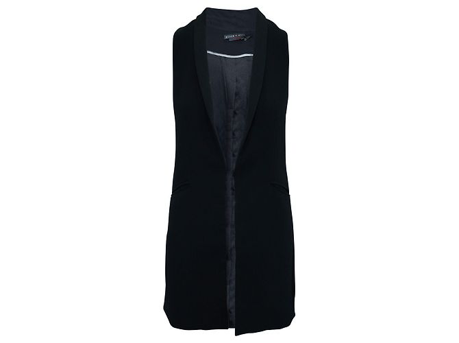 Alice + Olivia Schwarze lange Weste