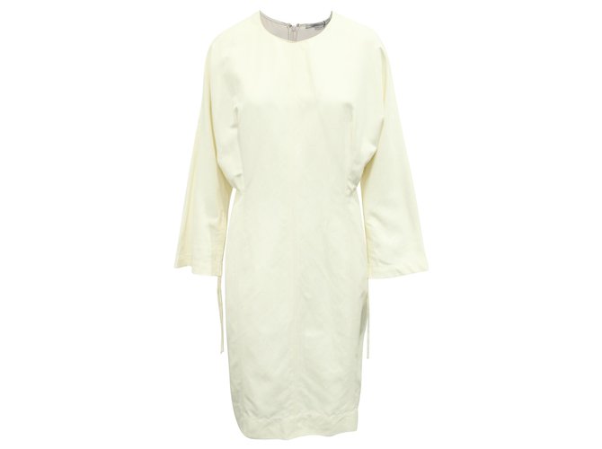 Stella Mc Cartney Ivory Long Sleeve Dress White Cream Polyamide Nylon  ref.307974