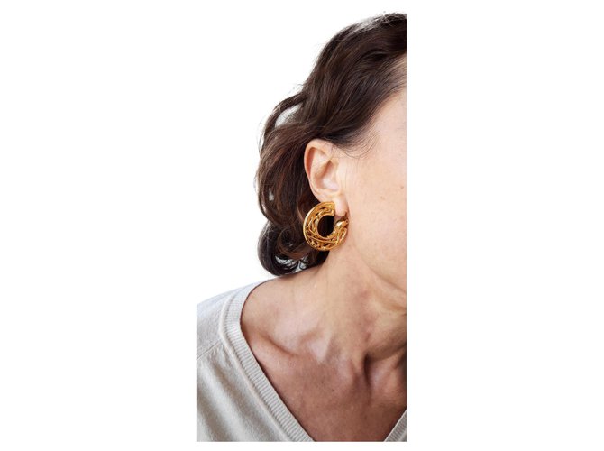 Balenciaga Earrings Golden Metal  ref.308283